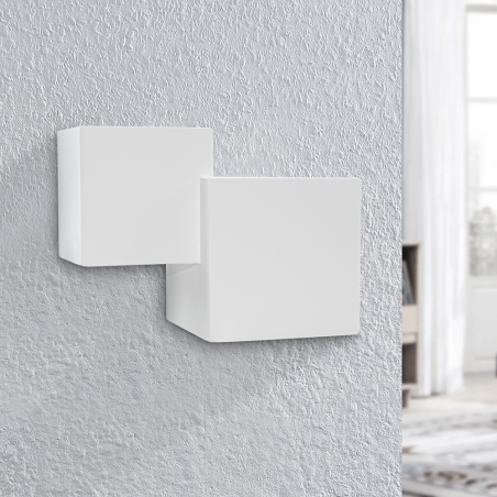 Applique Gesso Plafoniera GS-5042 da Parete Attacco G9 Doppia Emissione di Luce