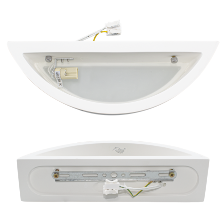 Applique Gesso Plafoniera GS-5035 da Parete Attacco G9 Doppia Emissione di Luce