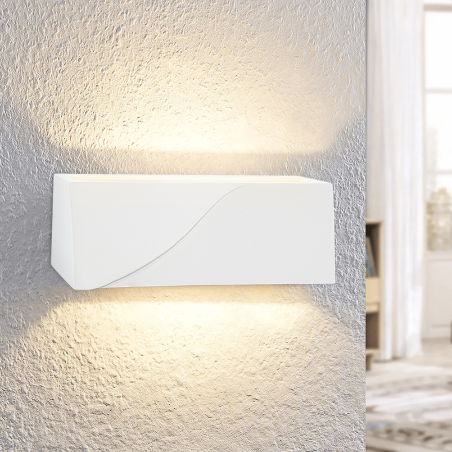 Applique Gesso Plafoniera GS-5045 da Parete Attacco G9 Doppia Emissione di Luce