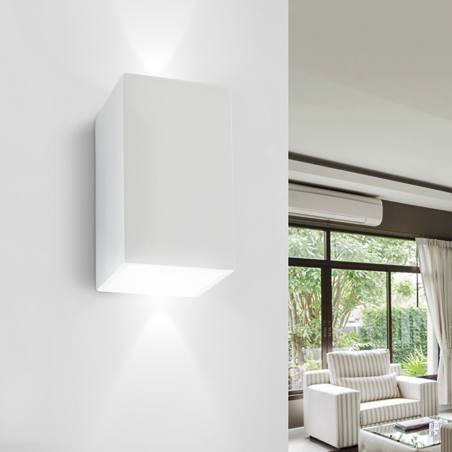 Applique Gesso Plafoniera GS-5032 da Parete Attacco G9 Doppia Emissione di Luce