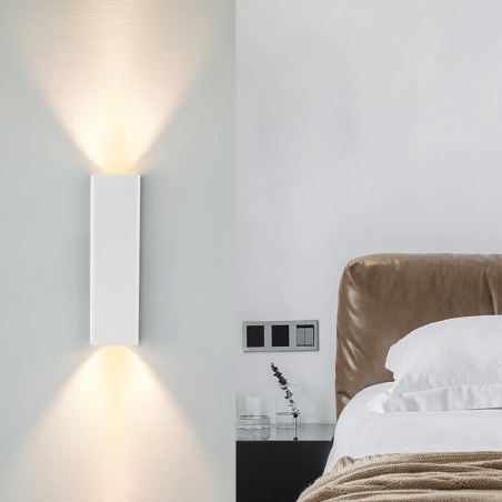 Applique Gesso Plafoniera GS-5038 da Parete Attacco GU10 Doppia Emissione Luce