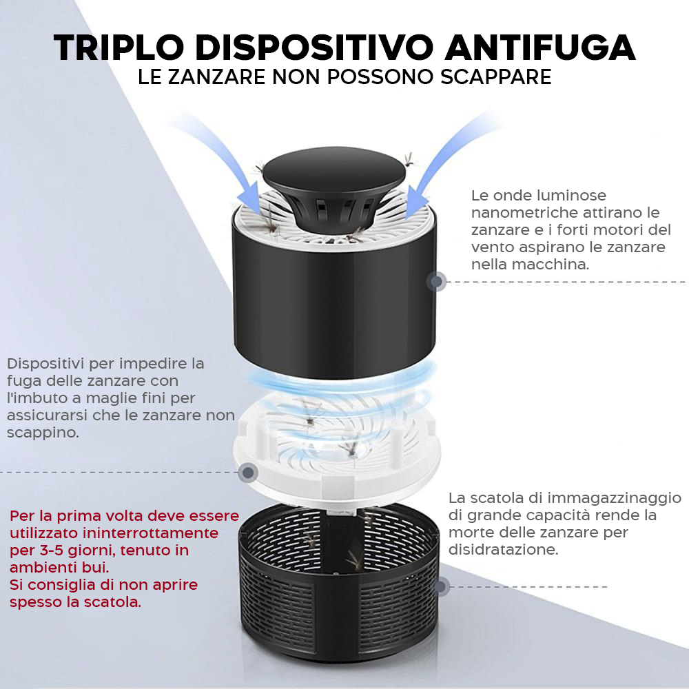 Lampada Antizanzare Elettrica 18724 Trappola...