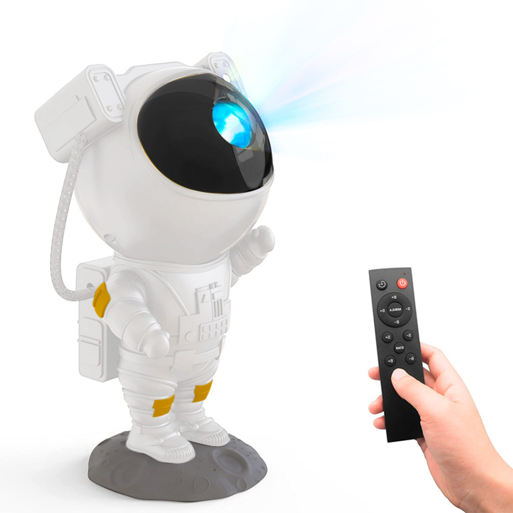 LED Proiettore Cielo Stellato Astronauta – Luce Notturna Galassia Con Telecomando E Timer | Regalo Per Bambini E Adulti