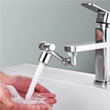 Prolunga per Rubinetto Girevole 1080° Antispruzzo Adattatore per Filtro Aeratore