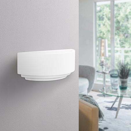 Applique Gesso Plafoniera GS-5041 a Parete Doppia Emissione Luce LED Attacco G9