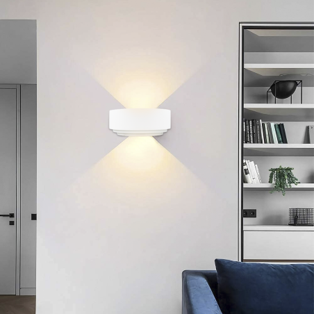 Applique Gesso Plafoniera GS-5041 a Parete Doppia Emissione Luce LED Attacco G9