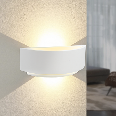 Applique Gesso Plafoniera GS-5040 a Parete Doppia Emissione Luce LED Attacco G9