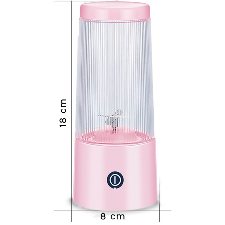 Mini Spremiagrumi Portatile Ricaricabile Estrattore Mixer Frullatore da 300ml