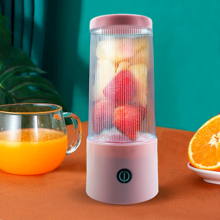 Mini Spremiagrumi Portatile Ricaricabile Estrattore Mixer Frullatore da 300ml