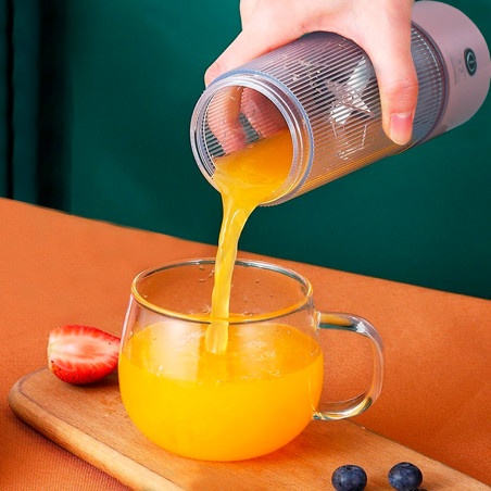 Mini Spremiagrumi Portatile Ricaricabile Estrattore Mixer Frullatore da 300ml