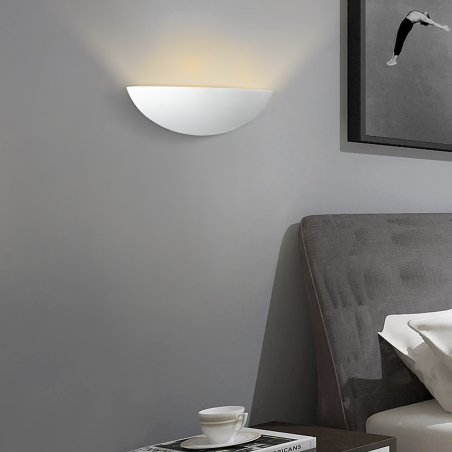 Applique Gesso Plafoniera LED GS-5036 da Parete Design Verniciabile Attacco E27