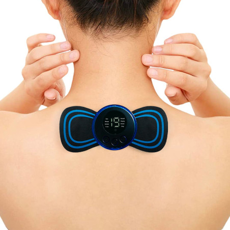 Mini Massaggiatore Cervicale Elettrico Ricaricabile Multiuso con 8 Modalità