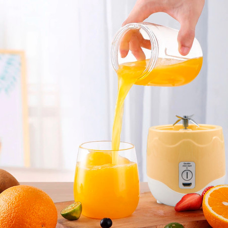Mini Frullatore Portatile Spremiagrumi Elettrico Estrattore Ricaricabile 400ml
