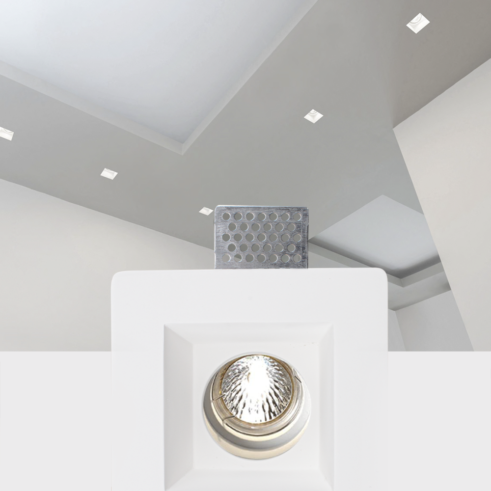 Portafaretto Gesso a Scomparsa GS-5006 Quadrato...