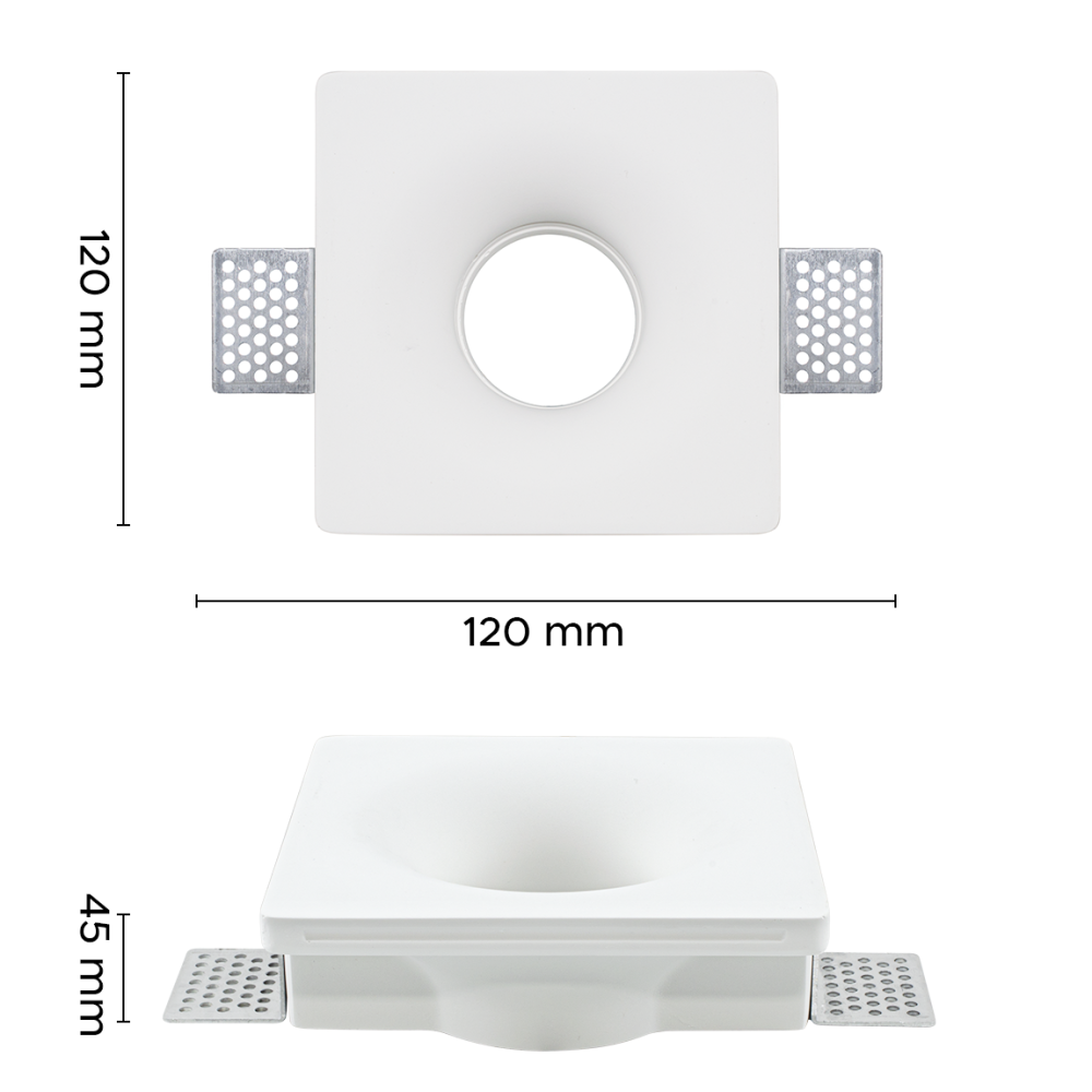 Portafaretto Gesso a Scomparsa GS-5011 Quadrato...