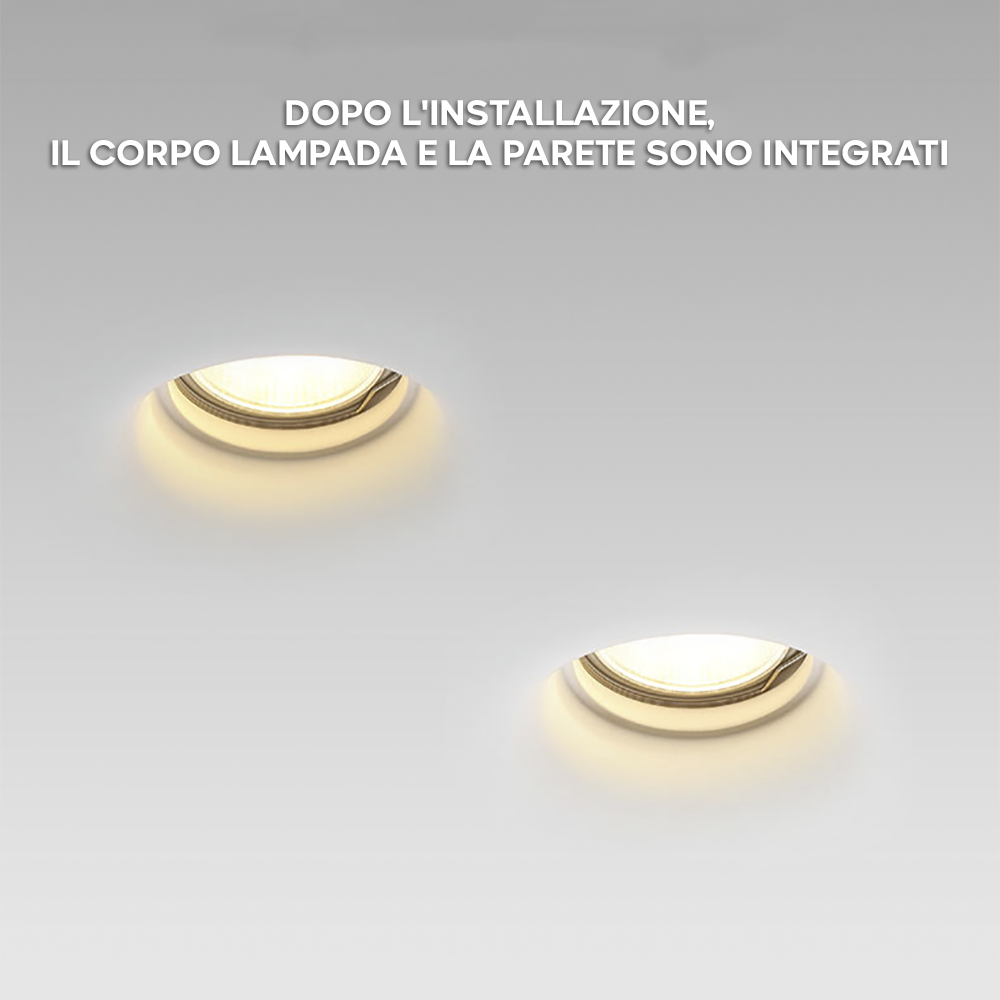 Portafaretto Gesso a Scomparsa GS-5011 Quadrato...