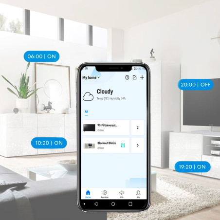 Presa Elettrica Wi-Fi Senza Fili Spina Intelligente Controllo da Remoto con APP