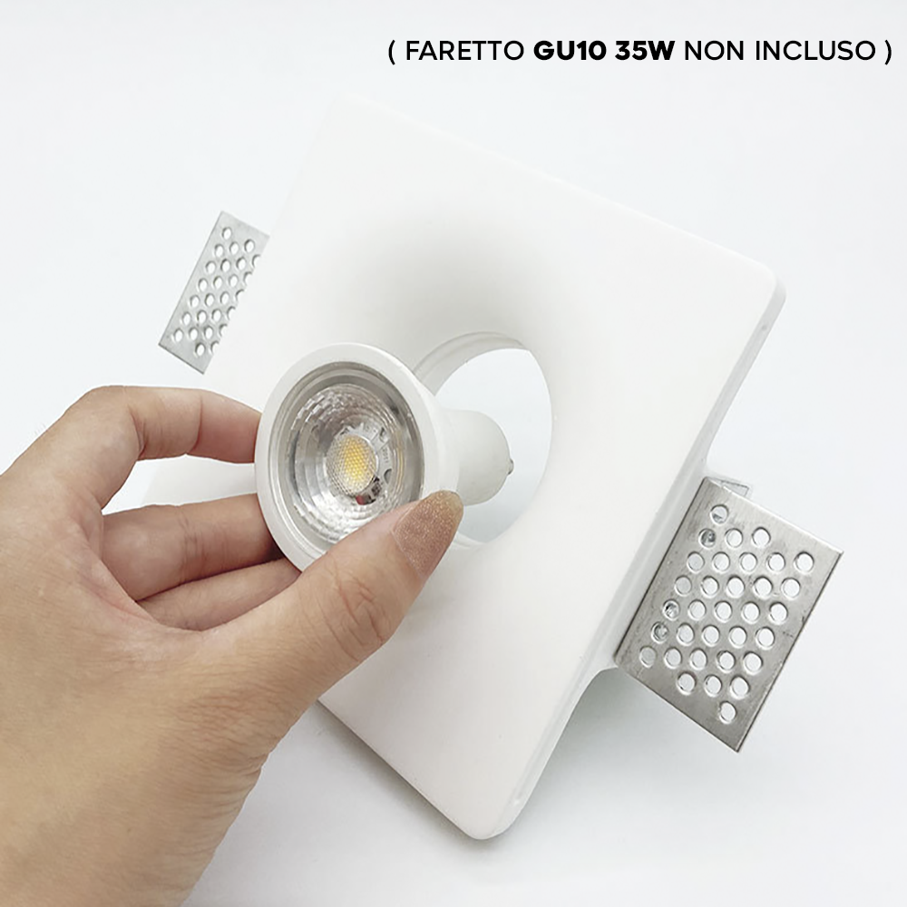 Portafaretto Gesso a Scomparsa GS-5011 Quadrato...