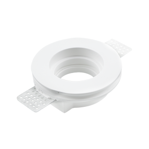 Portafaretto Gesso a Scomparsa GS-5009 Rotondo Bianco ad...