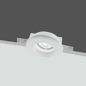 Portafaretto Gesso a Scomparsa GS-5009 Rotondo Bianco ad... 2