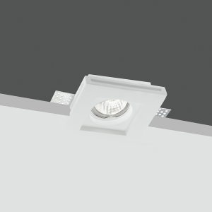 Portafaretto Gesso a Scomparsa GS-5010 Quadrato Bianco ad... 2