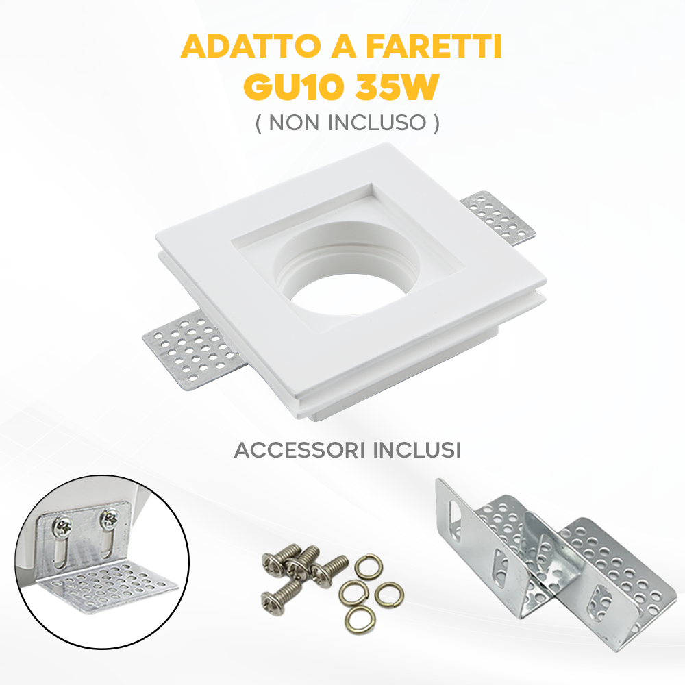 Portafaretto Gesso a Scomparsa GS-5010 Quadrato...