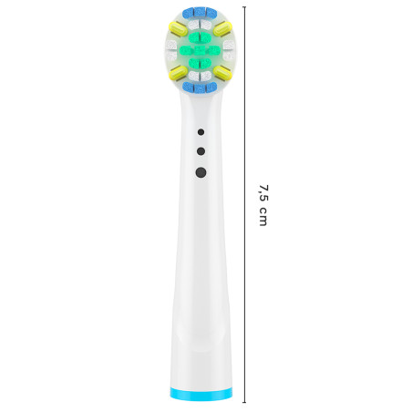 Kit 4pz Testine Ricambio Compatibili Spazzolino Elettrico Pulizia Interdentale