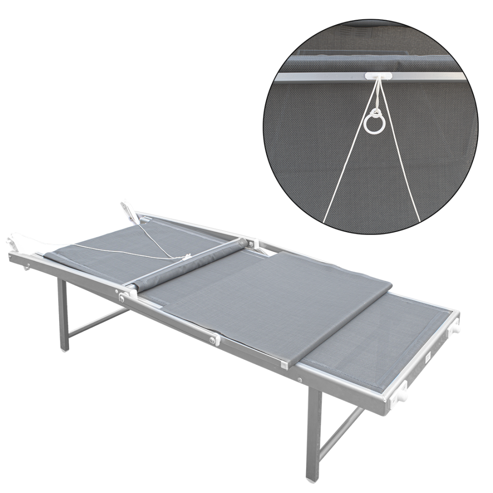 2pz Lettino Prendisole Mare LUXURIOUS Parasole...