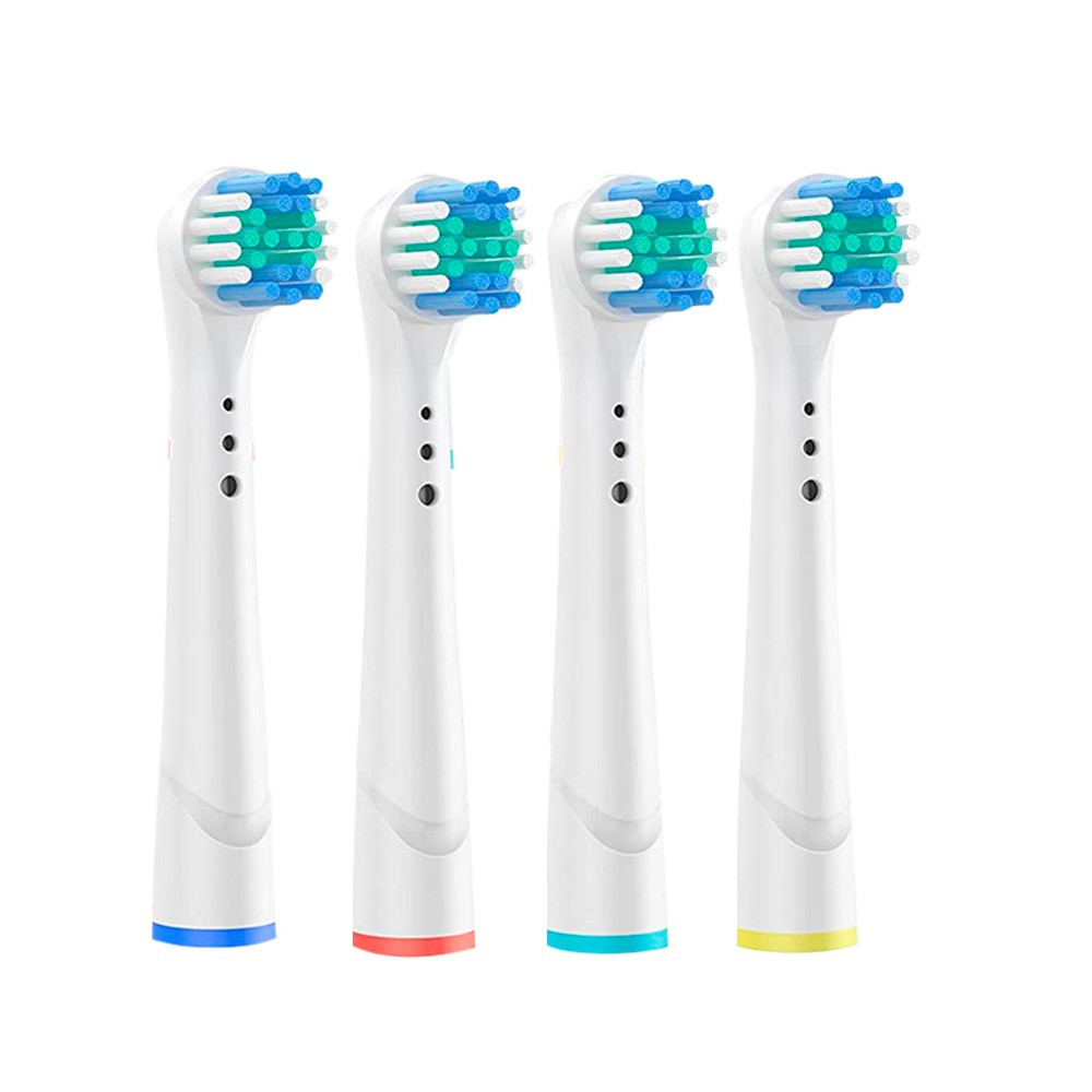 Image of Kit 4pz Testine Ricambio Compatibili per Spazzolino Elettrico Setole Arrotondate052