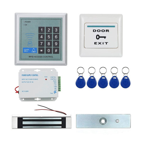 Kit Sistema di Serratura Apri Porta Meccanica Elettronica Controllo Accessi RFID