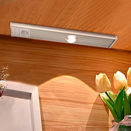 Striscia LED Magnetica Luce Intelligente 20cm Ricaricabile USB Sensore Movimento