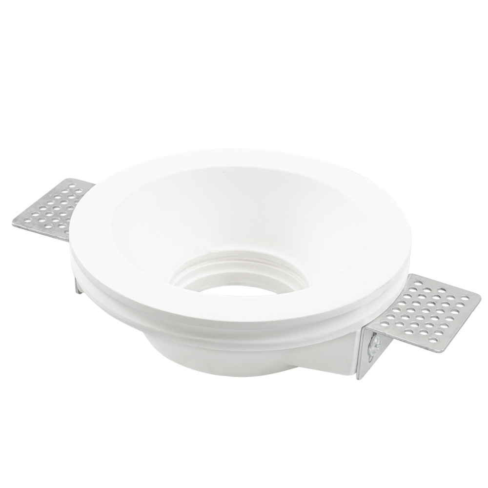 Image of Portafaretto Gesso a Scomparsa GS-5007 Rotondo Bianco ad Incasso Attacco GU10052