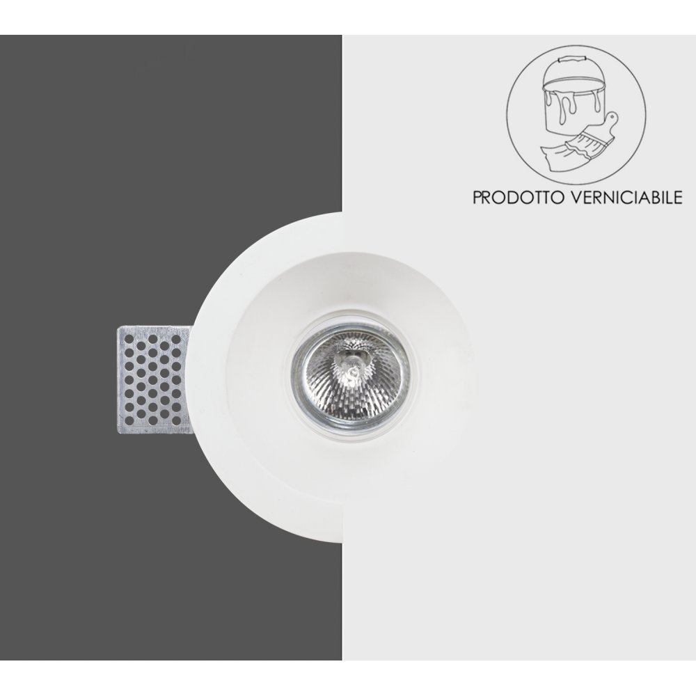 Portafaretto Gesso a Scomparsa GS-5007 Rotondo...