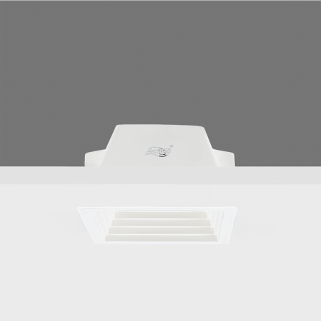 Portafaretto Gesso a Scomparsa GS-5004 Quadrato Bianco ad Incasso Attacco GU10