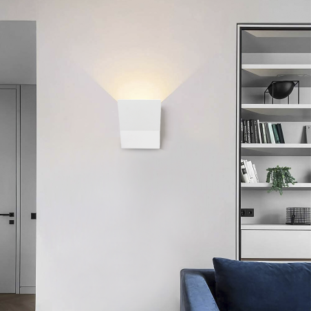 Applique Gesso Plafoniera da Parete GS-5033 Design Verniciabile Attacco G9 LED