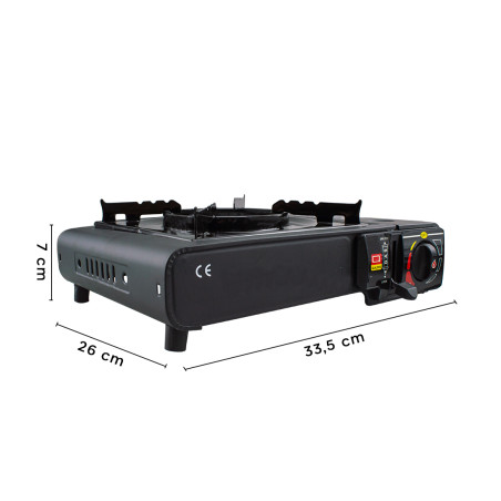 Fornellino a GAS Portatile da Campeggio in Valigetta Fornello Singolo da Esterno