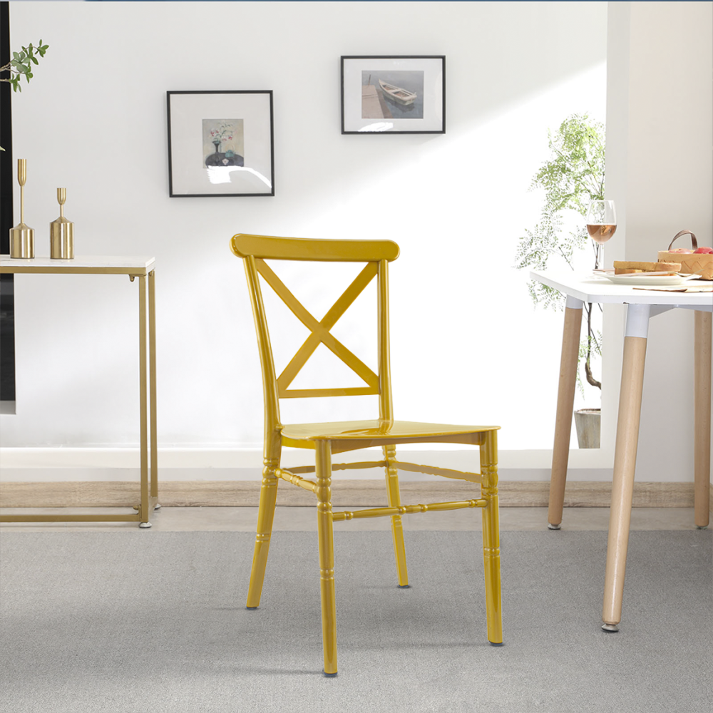 Set 2 Sedie Sidney Senape in Polipropilene...