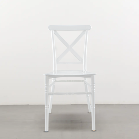 Set 4 Sedie Sidney Bianche Polipropilene Vintage Ideale per Catering ed Eventi