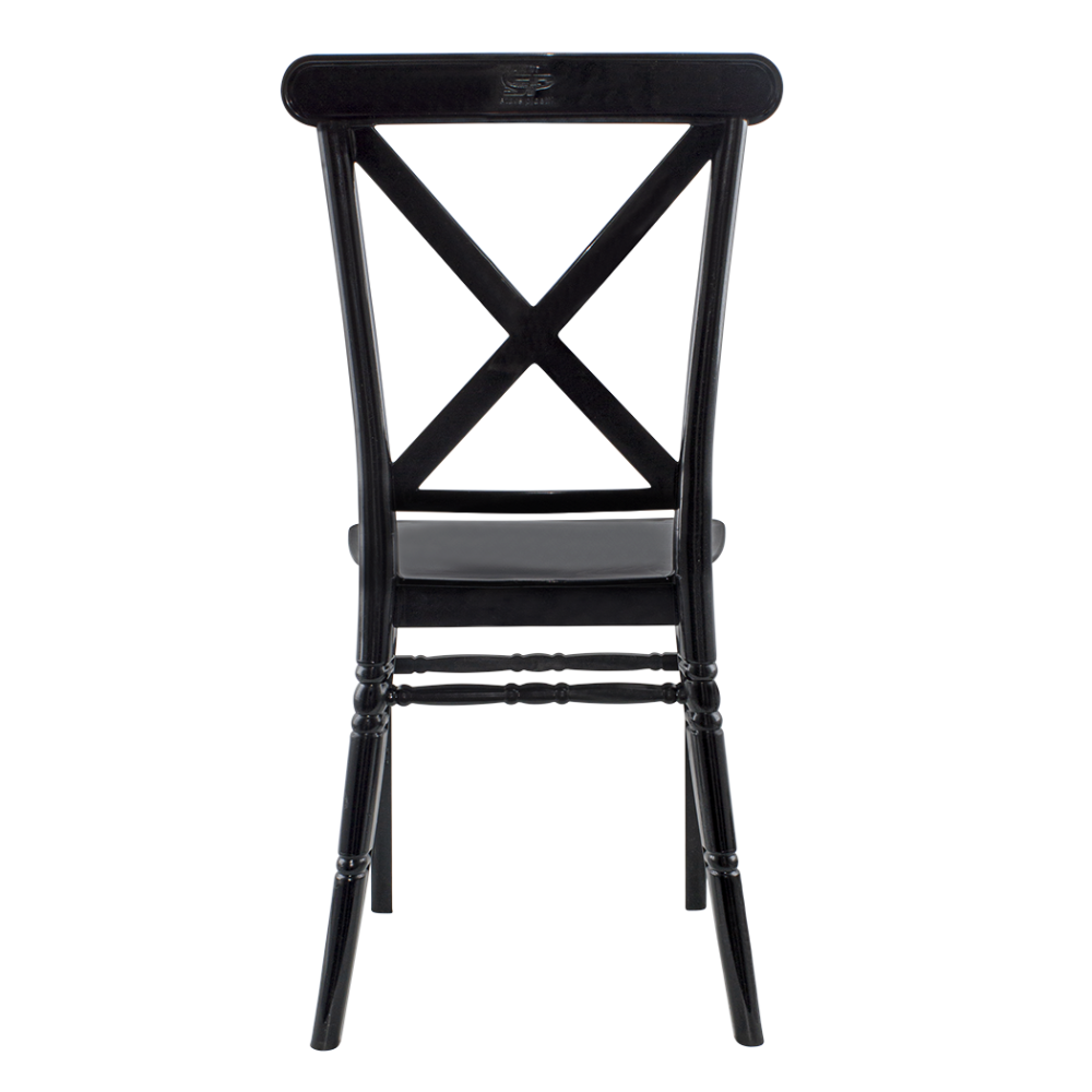 Set 4 Sedie Sidney Nere in Polipropilene...