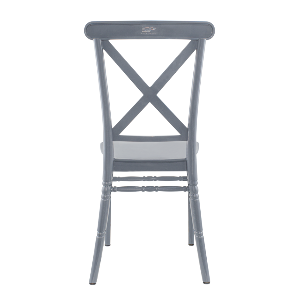 Set 4 Sedie Sidney Grigie in Polipropilene...