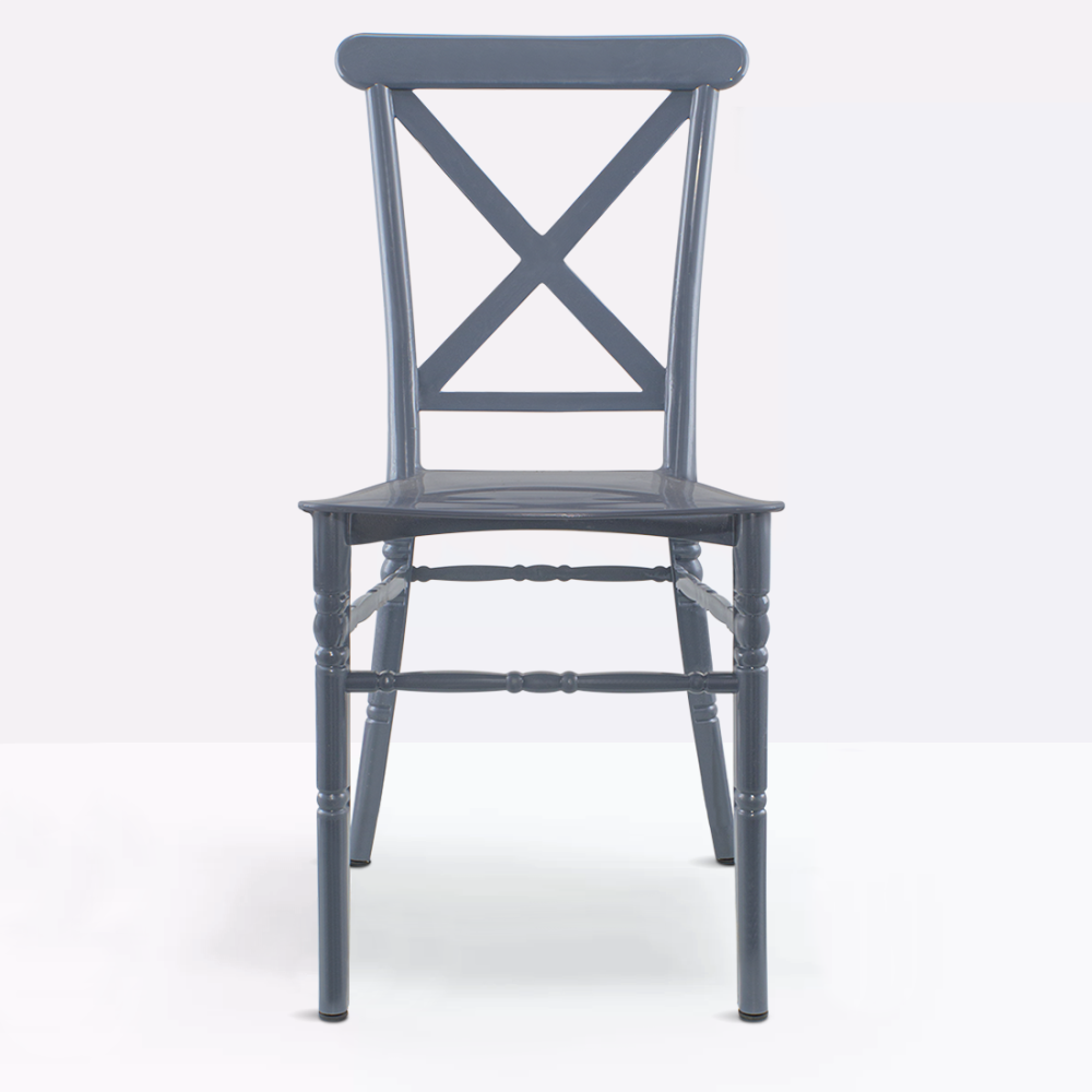 Set 6 Sedie Sidney Grigie in Polipropilene...