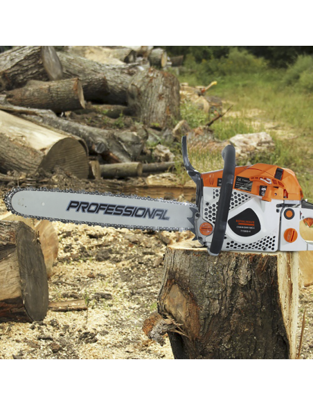 ROYALWAVE Motosega a scoppio 58cc con lama da 50 cm giardinaggio potatura legno