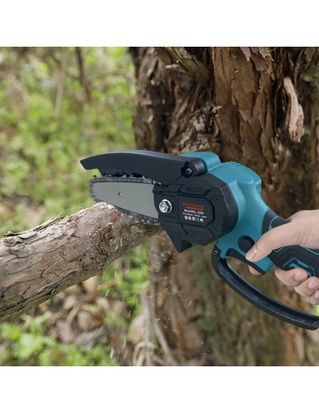 Mini Motosega da Potatura a Mano ROYALWAVE Batteria 26V da 4" con Valigetta
