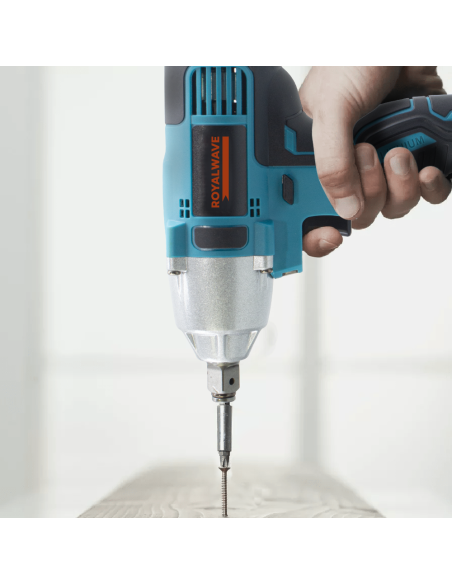 Kit 3pz ROYALWAVE Trapano Avvitatore Smerigliatrice a Batteria con Valigetta