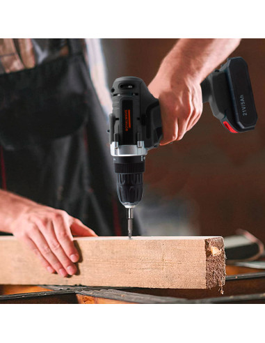 Avvitatore Trapano Cordless Doppia Batteria 21V...