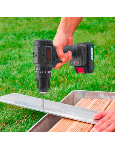 Trapano A Batteria 20V Con 120 Pezzi | Mandrino Metallo 3/8 | 2 Batterie 2.0Ah | Per Fai Da Te - Foto 13