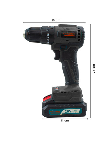 Trapano Avvitatore Doppia Batteria a...