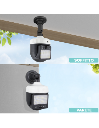 Lampada Solare Ricaricabile Pannello Solare...