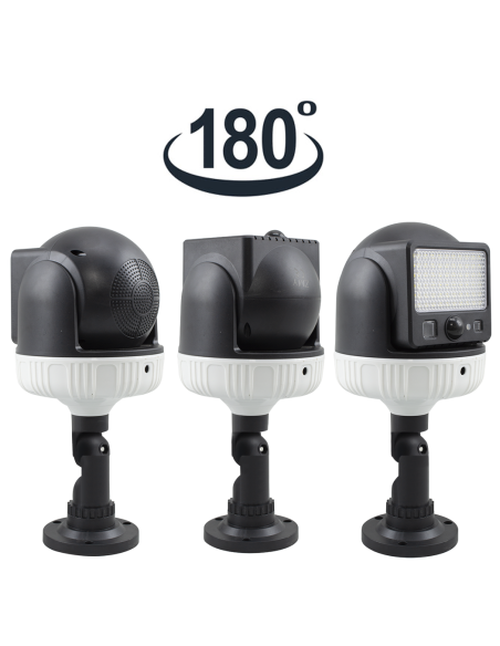 Lampada Solare Ricaricabile Pannello Solare Sensore di Movimento e Telecomando