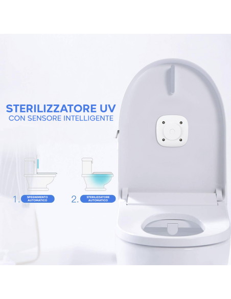 Sterilizzatore Intelligente Disinfettante per WC Ricaricabile con Aromaterapia